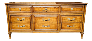 Vintage Henredon French Provincial Louis XVI Style 9-Drawer Dresser