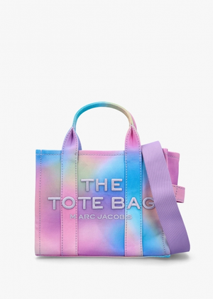 The Airbrush Canvas Small Blue Multi Tote Bag