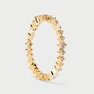Gold Plated Lotus Ring