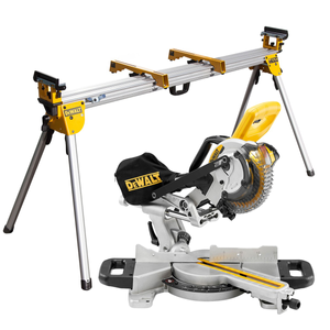 DeWalt DCS365 18V XR Cordless 184mm Slide Mitre Saw with DE7023 Leg Stand