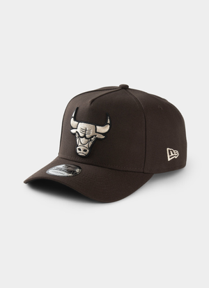 New Era NBA 9Forty A-Frame Chicago Bulls Brown Stone Snapback Cap