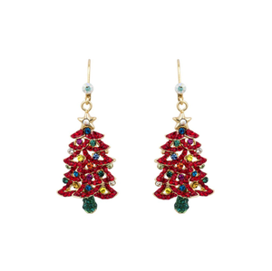 Festive Christmas Tree Earrings