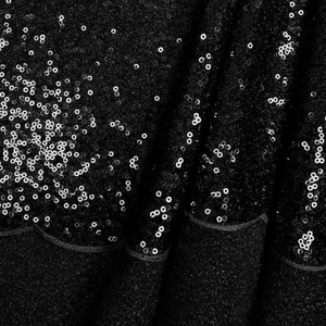 Tissu sequins - Noir