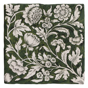 Studio Assisi Green Ceramic Wall Tile 13x13cm
