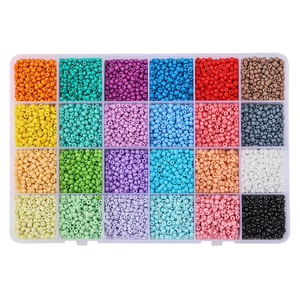 Coffret 12000 perles de rocaille 3 mm
