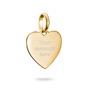 Connect Gold Plated Small Heart Charm Pendant