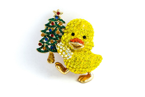 Christmas Quacker Brooch