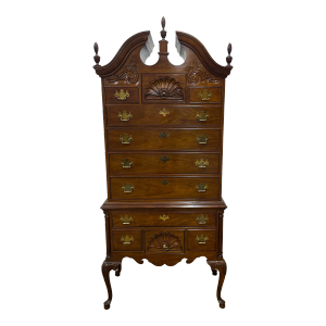 Vintage Thomasville Mahogany Collection Highboy Chest on Chest