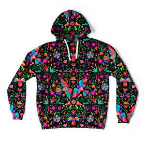 Black Mexican Folk Oversize Hoodie (XS)