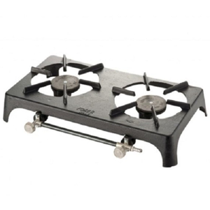 Continental Double Cast Iron Gas Burner – High-Powered Portable Outdoor Cooker for Catering, Camping, and Home Brewing