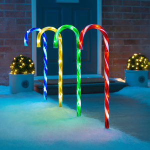 Large Candy Cane Path Lights