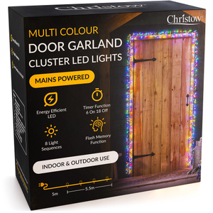 Christmas Cluster Light Door Garland