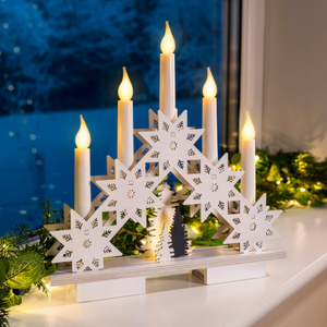 Snowflake Candle Bridge Light