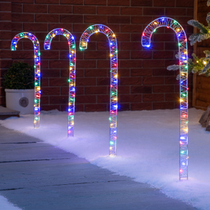 Mains Powered Micro LED Candy Canes