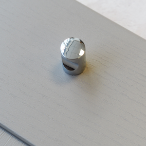 Polished Chrome Modern Cylinder Cabinet Pull Knob