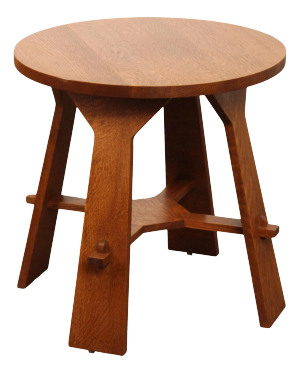 Stickley Mission Collection Oak Gus Tea Table