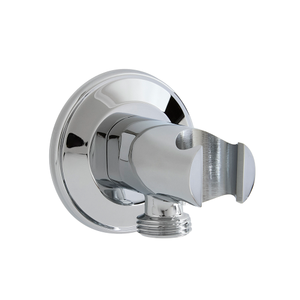 Milano Elizabeth - Traditional Hand Shower with Wall Bracket and Integrated Outlet Elbow - Chrome/White