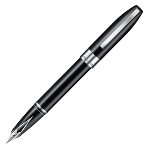 Sheaffer Legacy Fountain Pen Black with Chrome Trim and Leather Case Medium