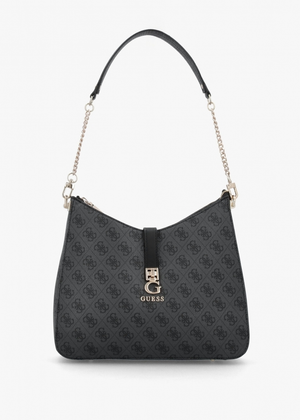 Zamira Coal Logo Hobo Shoulder Bag