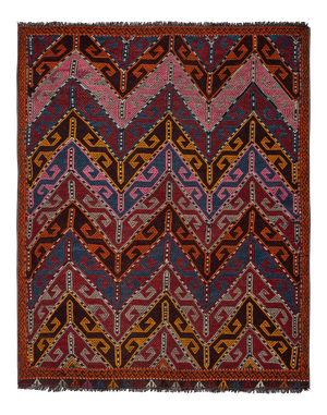 Turkish Jajim Kilim Rug 3' X 3'10"