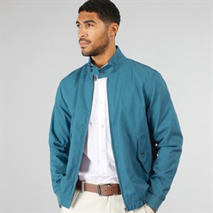 Ben Sherman Mens Signature Harrington Jacket Teal