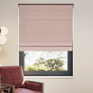 Shima Faux Silk, Rose - Roman Blind