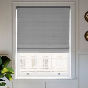 Shima Faux Silk, Platinum - Roman Blind