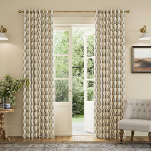 Chamomile Lined Curtains, Oat/Lilac