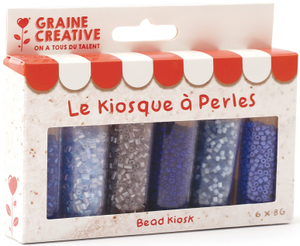 Le kiosque à perles 6 coloris de perles de rocailles 2 mm - Tempête
