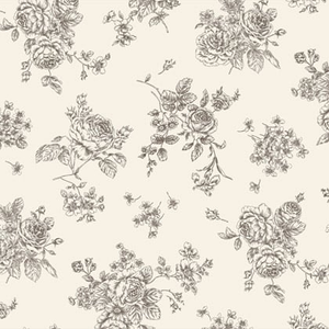 Spring flowers - Cream - 45x110cm.<small><i>totals is referring on a single cut of 110x45cm.</i></small>