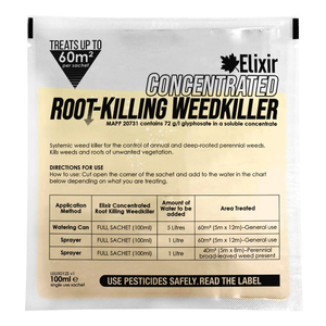 2 x 100ml 72g/l Glyphosate Weedkiller Sachets