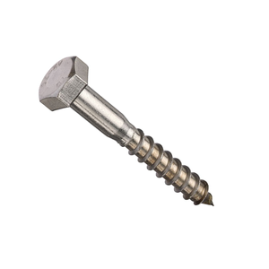 M12 x 70mm Coach Screw Hexagon Head Grade A2 Stainless Steel Pack of 1