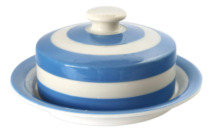Mid 20th Century t.g. Green English Cornishware Cheese Dish