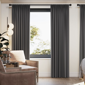 Medina, Dark Charcoal - Made to Measure Curtains