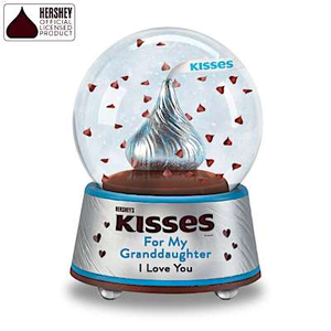 HERSHEY'S KISSES For My Granddaughter Glitter Globe