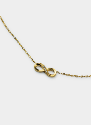 Vendetta Infinity Icy Necklace - 18K Gold Plated