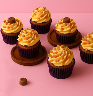 Box Of 6 Caramel Cupcakes