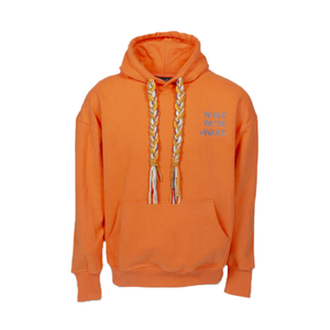 Dark Braid On Braid Orange Hoodie (S/M)