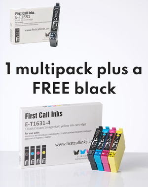 16XL - 1 Set & 1 <strong>FREE</strong> Extra Black
