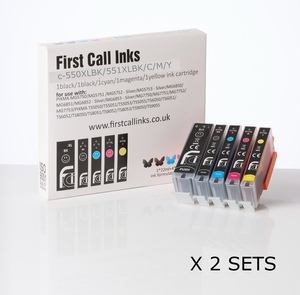 PGI-550 CLI-551 2 sets of 5 cartridges