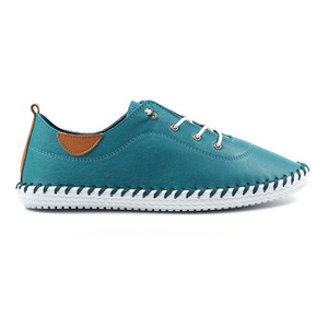 Lunar St Ives Teal Plimsolls Size 6