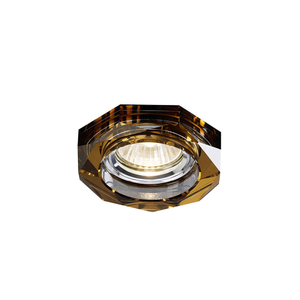IL30823BZ Crystal Downlight Deep Octagonal Rim Only Bronze Cut Out: 62mm