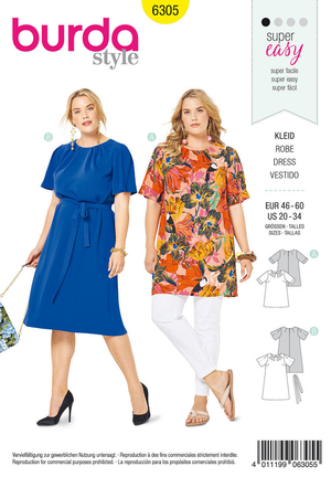 Patron de robe - Burda 6305