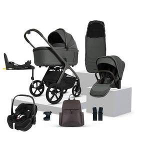 Silver Cross Cove Pebble 360 Pro2 Car Seat Bundle - Pewter
