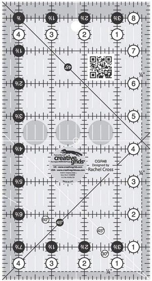 Règle rectangle quilting 4.5" x 8.5" Creative Grids