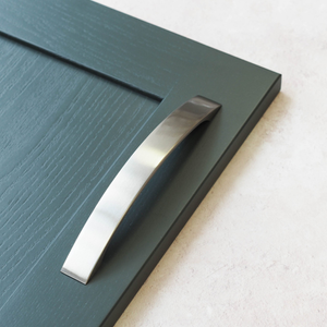 160mm Brushed Nickel Cabinet Strap Curved Handle