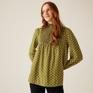 Regatta Womens Orla Kiely Winter Long Sleeve Shirt - 16 / Clover Olive