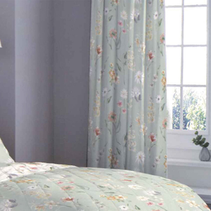 Verity Green Pencil Pleat Curtains 66" x 72"