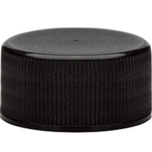 24-414 Black PP Ribbed Cap with F419 Foam Liner - 334939Z