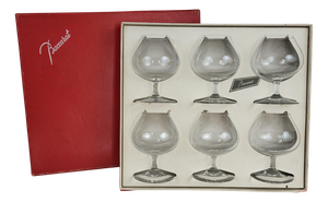 Crystal Cognac Glasses from Baccarat, 1960s, Set of 6